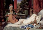 Jean Auguste Dominique Ingres Odalisque with Slave oil painting artist